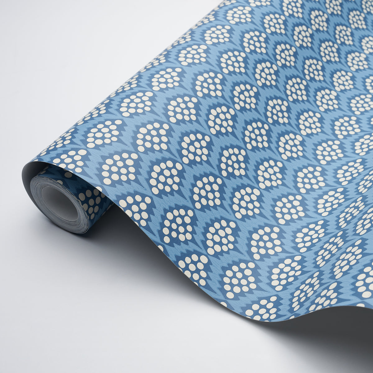 Schumacher Pollen French Blue Wallpaper - Eade's Wallpaper