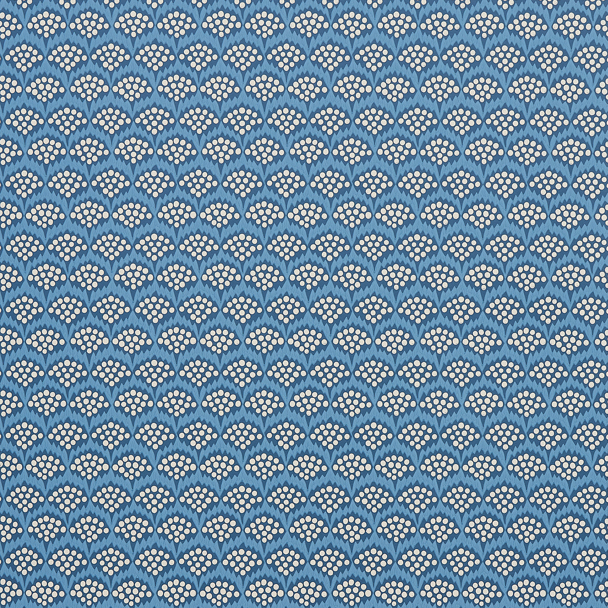 Schumacher Pollen French Blue Wallpaper - Eade's Wallpaper