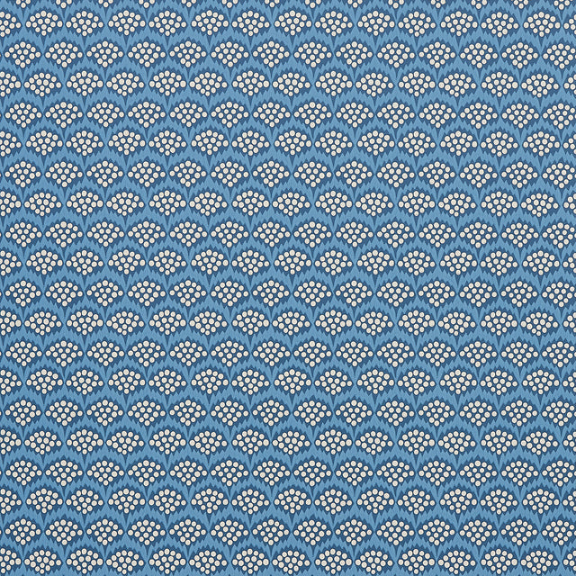 Schumacher Pollen French Blue Wallpaper - Eade's Wallpaper