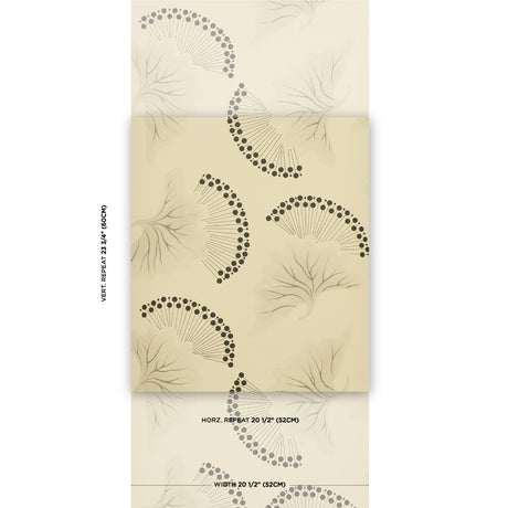 Schumacher Anemone Black & White Wallpaper