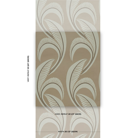 Schumacher Banana Leaf Tobacco Wallpaper