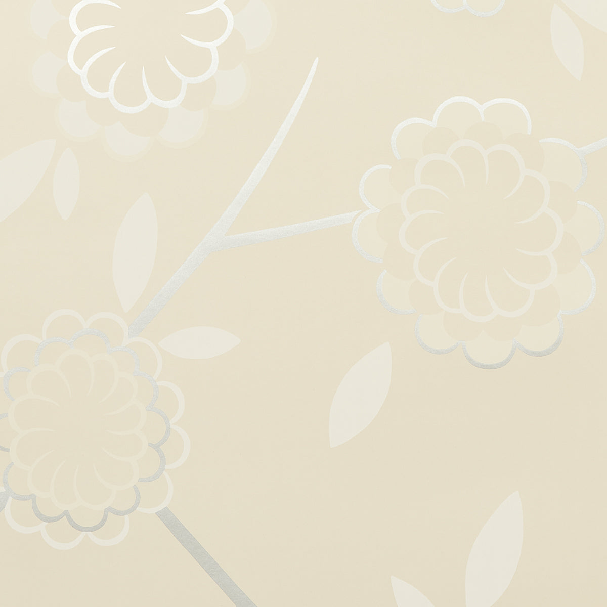 Schumacher Birdtree Silver Wallpaper