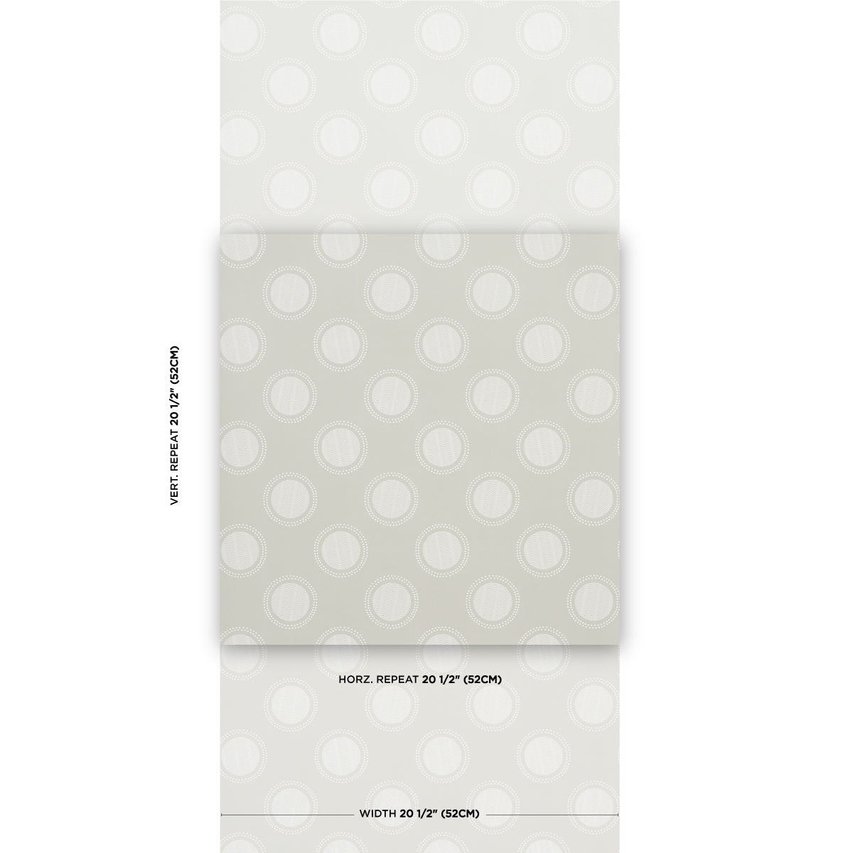 Schumacher Watermark Powder Grey Wallpaper