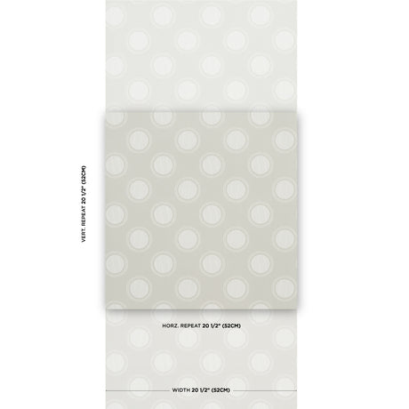 Schumacher Watermark Powder Grey Wallpaper