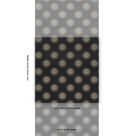 Schumacher Watermark Black & White Wallpaper