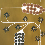 Schumacher Hollywood Grape Pale Gold Wallpaper