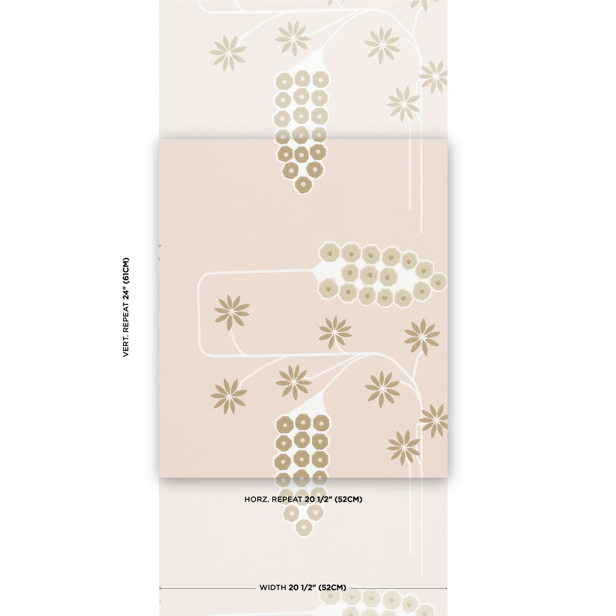 Schumacher Hollywood Grape Plaster Wallpaper