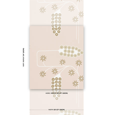 Schumacher Hollywood Grape Plaster Wallpaper