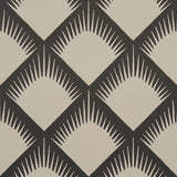 Schumacher Maize Black & Cream Wallpaper - Eade's Wallpaper