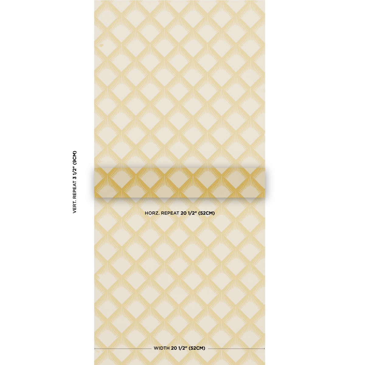 Schumacher Maize Mustard Wallpaper - Eade's Wallpaper