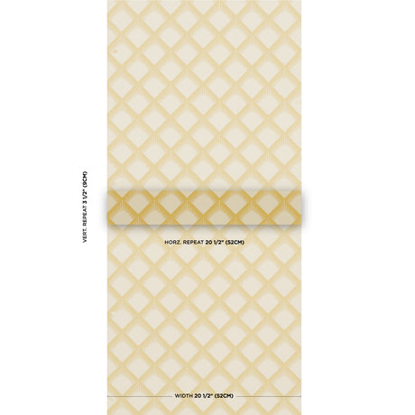 Schumacher Maize Mustard Wallpaper - Eade's Wallpaper