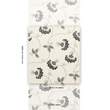 Schumacher Merlin Black & Cream Wallpaper - Eade's Wallpaper