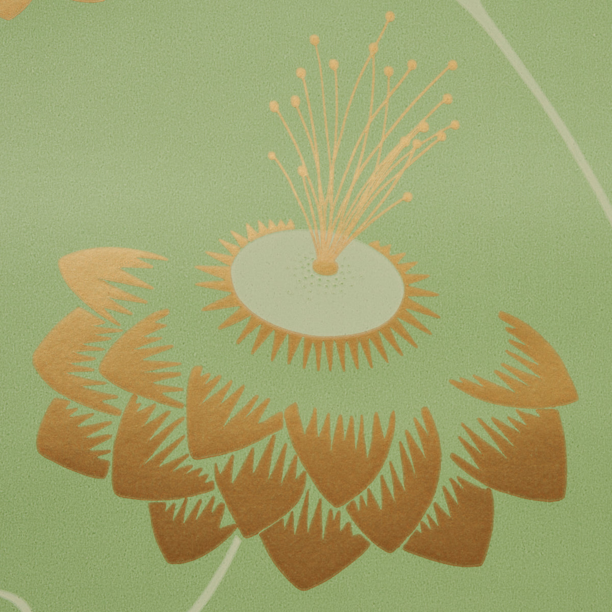 Schumacher Merlin Plough Green Wallpaper - Eade's Wallpaper