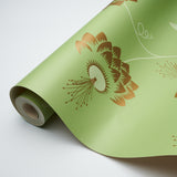 Schumacher Merlin Plough Green Wallpaper - Eade's Wallpaper