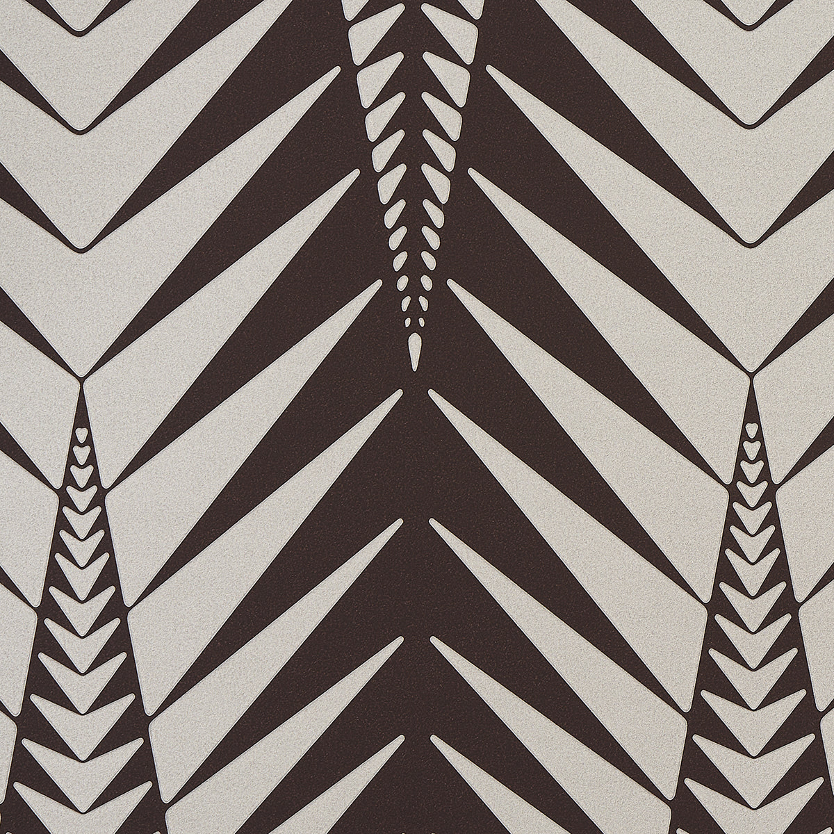 Schumacher Zebra Brown Silver Wallpaper