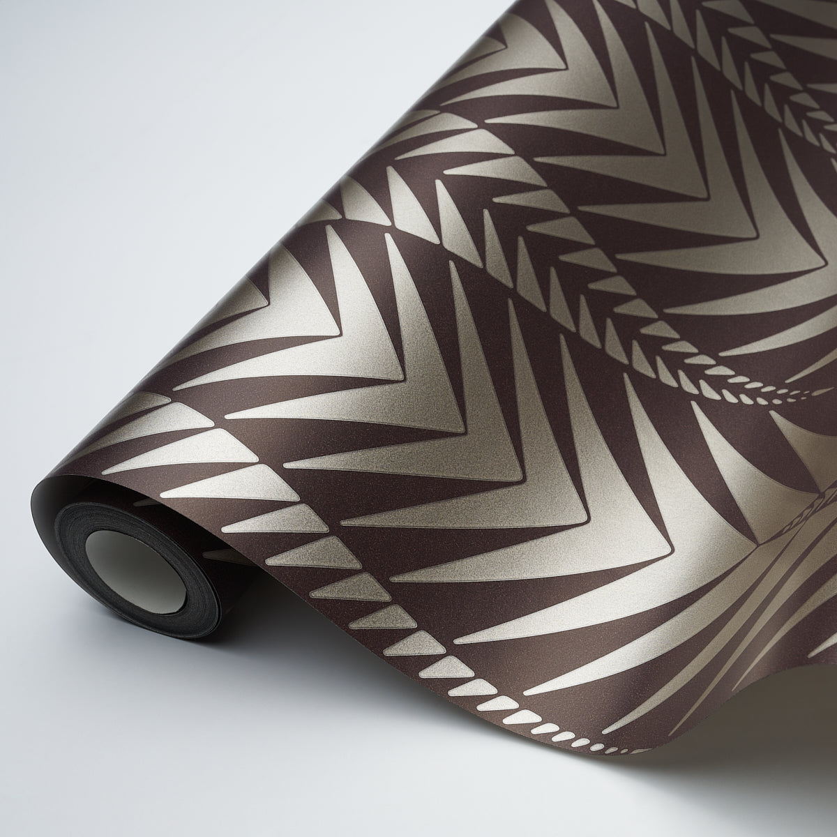 Schumacher Zebra Brown Silver Wallpaper