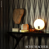 Schumacher Zebra Brown Silver Wallpaper