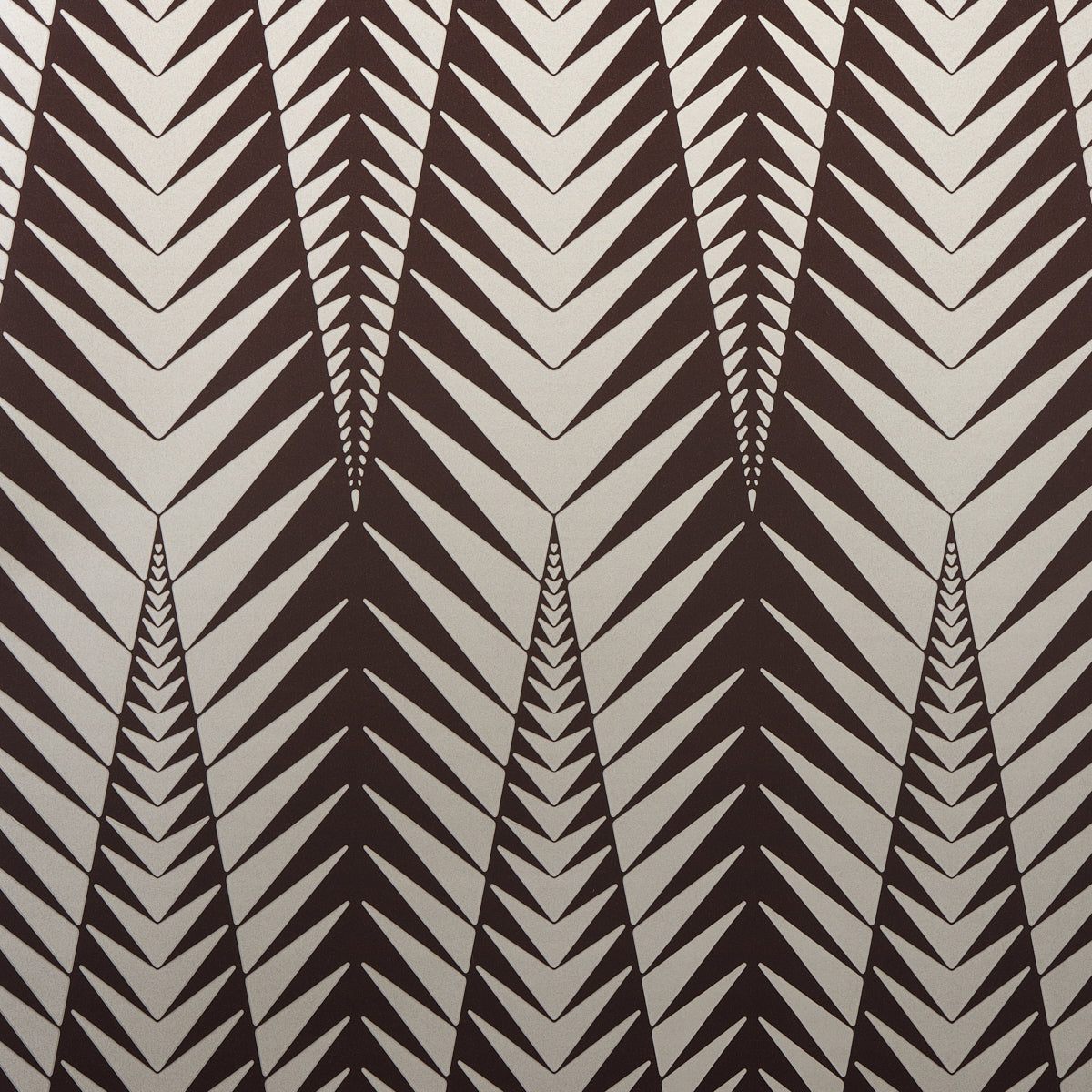 Schumacher Zebra Brown Silver Wallpaper