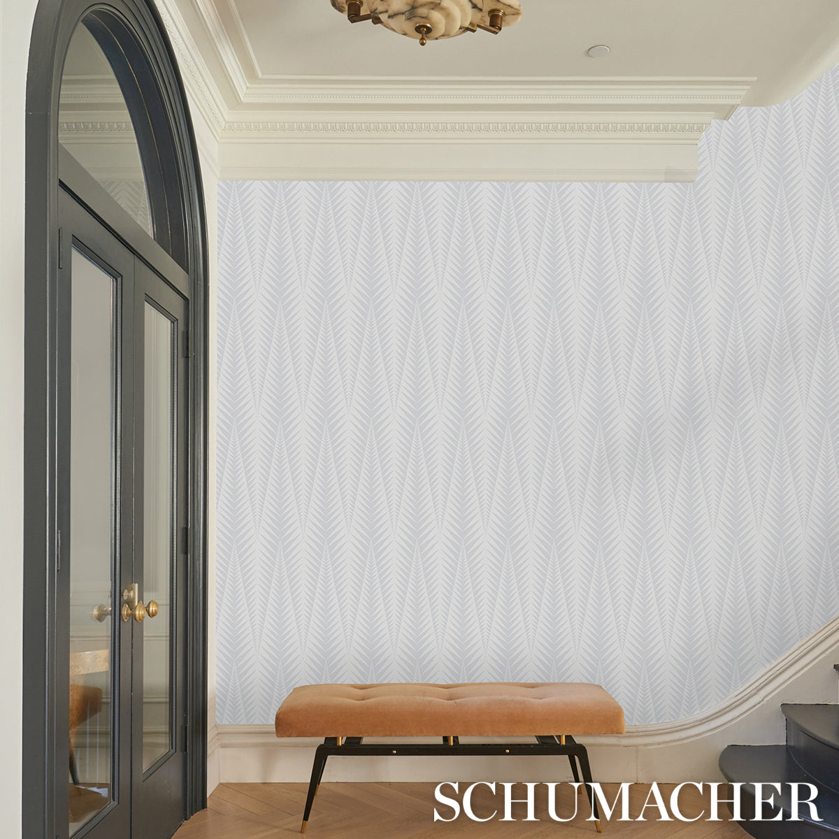 Schumacher Zebra Dove Grey Wallpaper