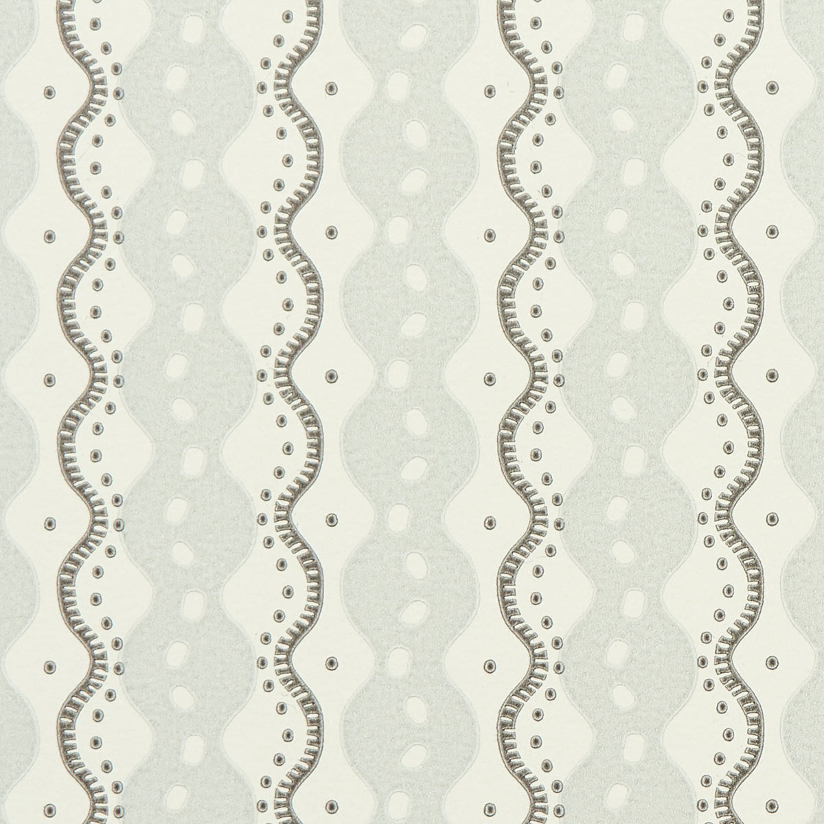 Schumacher Centipede Stripe Pumice Wallpaper