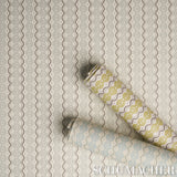 Schumacher Centipede Stripe Pumice Wallpaper