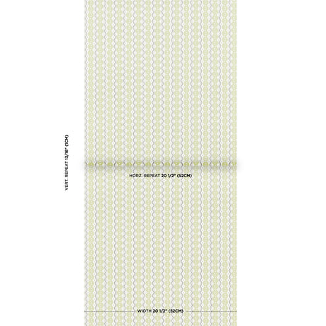 Schumacher Centipede Stripe Pea Wallpaper