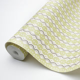 Schumacher Centipede Stripe Pea Wallpaper