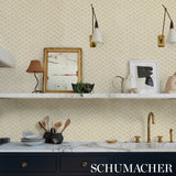 Schumacher Parterre Gold Wallpaper - Eade's Wallpaper