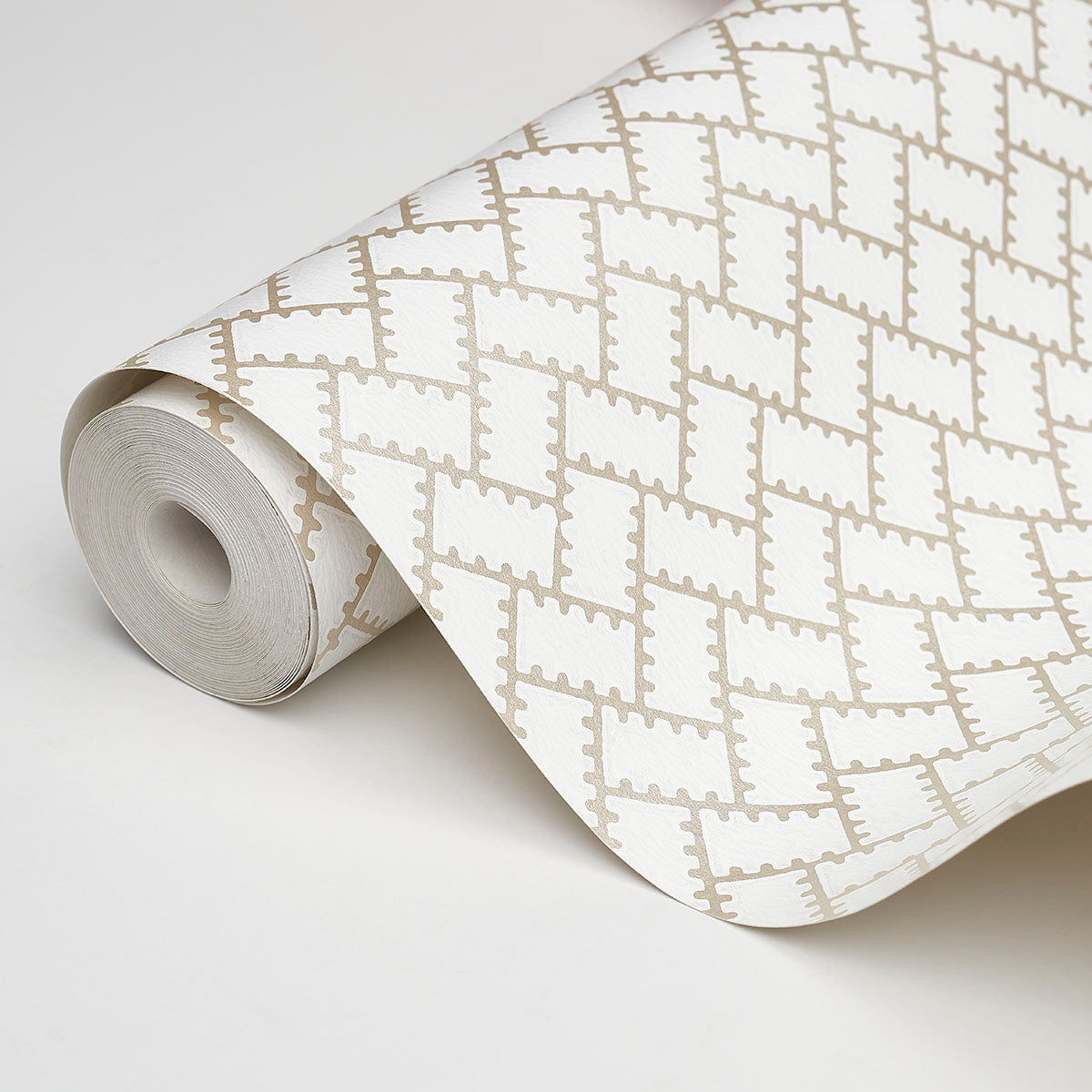 Schumacher Parterre Silver Wallpaper - Eade's Wallpaper