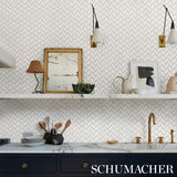 Schumacher Parterre Silver Wallpaper - Eade's Wallpaper