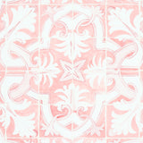 Schumacher Azulejos Pink Wallpaper