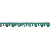 Schumacher Azulejos Border Emerald Wallpaper