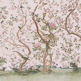 Schumacher Les Oiseaux Panel Set Blush Wallpaper - Eade's Wallpaper