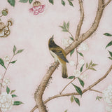 Schumacher Les Oiseaux Panel Set Blush Wallpaper - Eade's Wallpaper