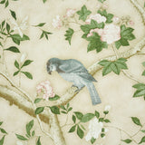 Schumacher Les Oiseaux Panel Set Parchment Wallpaper