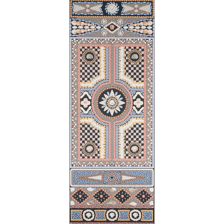 Schumacher Shell Grotto Panel A Onyx Multi Wallpaper - Eade's Wallpaper