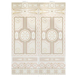 Schumacher Shell Grotto Panel A Sand Wallpaper - Eade's Wallpaper