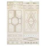 Schumacher Shell Grotto Panel A Sand Wallpaper - Eade's Wallpaper