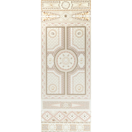 Schumacher Shell Grotto Panel A Sand Wallpaper - Eade's Wallpaper