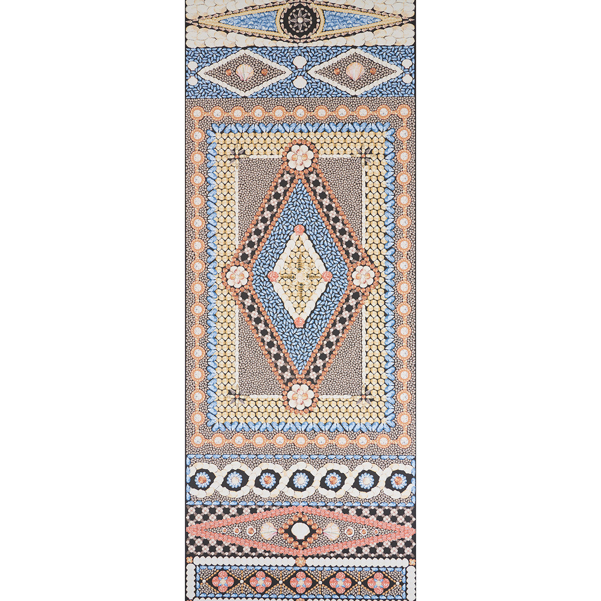 Schumacher Shell Grotto Panel B Onyx Multi Wallpaper - Eade's Wallpaper