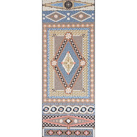 Schumacher Shell Grotto Panel B Onyx Multi Wallpaper - Eade's Wallpaper