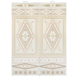 Schumacher Shell Grotto Panel B Sand Wallpaper - Eade's Wallpaper
