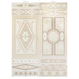 Schumacher Shell Grotto Panel B Sand Wallpaper - Eade's Wallpaper