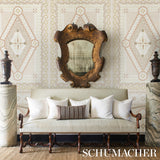 Schumacher Shell Grotto Panel B Sand Wallpaper - Eade's Wallpaper