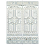 Schumacher Shell Grotto Panel A Seafoam Wallpaper