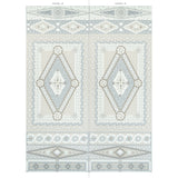 Schumacher Shell Grotto Panel B Seafoam Wallpaper