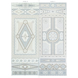 Schumacher Shell Grotto Panel B Seafoam Wallpaper