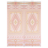 Schumacher Shell Grotto Panel B Coral Wallpaper - Eade's Wallpaper