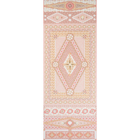 Schumacher Shell Grotto Panel B Coral Wallpaper - Eade's Wallpaper