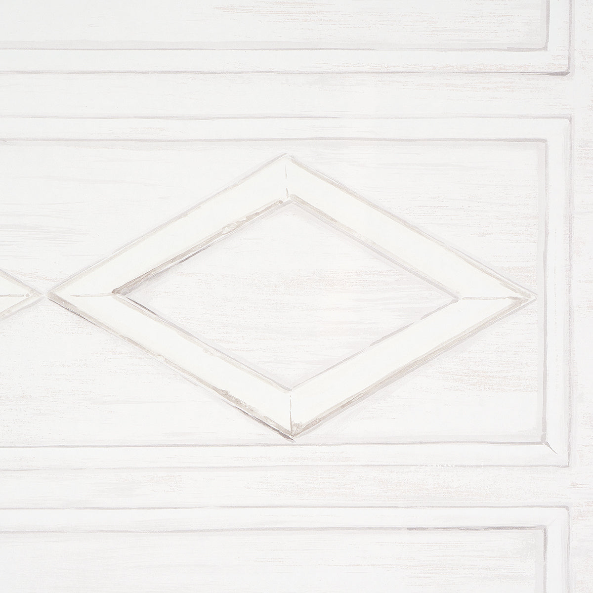 Schumacher Swedish Manor Panel A White Wallpaper - Eade's Wallpaper